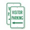 Signmission Visitor Parking With Left Arrow, 18'' X 24'' 2 Signs, Heavy Gauge Aluminum, 2PK A-1824-2PACK-24691 - alternate 1