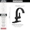 Delta Albion Single Handle Bathroom Faucet Matte Black 15855LF-BL - alternate 4