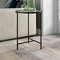 Homeroots 24" Black And Clear Glass And Steel Round End Table 543832 - alternate 4