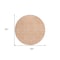 Homeroots 8' Peach And Ivory Round Floral Washable Indoor Outdoor Area Rug 582364 - alternate 3