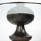 Homeroots 60" Clear And Brown Rounded Glass And Solid Manufactured Wood Pedestal Base Dining Table 380484 - alternate 3