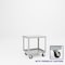 Pucel Heavy Duty Shop Truck, 30 in W x 24 in D x 33.5 in H, Two Shelves, Push Handle, Black 2430-DT-2P - alternate 1