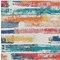 Homeroots 8' X 10' Ivory Teal Blue Orange And Red Striped Washable Indoor Outdoor Area Rug 616655 - alternate 4
