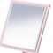 Homeroots 9" Pink Wood Square Freestanding Framed Makeup Shaving Tabletop Mirror 420749 - alternate 3