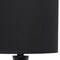Homeroots 20" Black Ceramic Novelty Table Lamp With Black Drum Shade 643433 - alternate 3