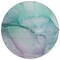 Homeroots 8' Round Green Round Abstract Washable Non Skid Indoor Outdoor Area Rug 559789 - alternate 4