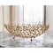 Homeroots 22" Gold Aluminum Oval Faux Coral Centerpiece Bowl 568880 - alternate 1