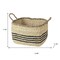 Homeroots Set of Two Natural And Black Rattan Basket, 2PK 392163 - alternate 7