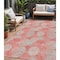 Homeroots 5' X 8' Salmon Ivory And Sky Blue Polka Dot Washable Indoor Outdoor Area Rug 614708 - alternate 1