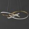 Jonathan Y Alexia 25" Abstract Integrated LED Metal Adjustable Pendant, Gold Painting JYL7219B - alternate 7