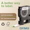 Dymo D1 High-Performance Polyester Removable Label Tape, 0.25in x 23 ft, Black on White 43613/S0720780 - alternate 6