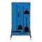 5S Supplies Housekeeping Shadow Board Broom Station V8, Blue, Kit, No Text HSB-V8-BLUE-KIT-NO TEXT - alternate 1