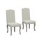 Homeroots Set of Two Beige And Gray Upholstered Fabric Dining Parsons Chairs 546387 - alternate 3