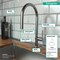 Hansgrohe Talis N HighArc Kitchen Faucet, O-Style, 2-Spray Pull-Down w/ sBox 1.75 GPM in Brushed Black Chrome 72801341 - alternate 3