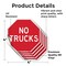 Signmission No Trucks, 4 inch X 4 inch, Vinyl Decal, 5PK OC-D-5PACK-4-267 - alternate 2