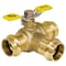 Nibco 2 Press Lead Free Dzr Brass T-Flow Ball Valve H-80747W - alternate 1