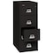 Fireking 15-1/4" W 4 Drawer Fire-Resistant Vertical File Cabinet, Black, Legal 4-2131-CBL - alternate 2