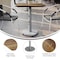 Flash Furniture Commercial All-Weather 24x30 Natural HPL Tabletop with Silver RD Base ST-REC2430-NAT-TR18S-GG - alternate 2