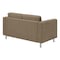 Office Star Products Pacific Love Seat, Taupe PAC52-S125 - alternate 4