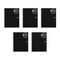 Miquel Rius Subject Lined Notebook, Black, PK 5 45171CS - alternate 1