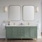 James Martin Vanities 72 in. Double Vanity, Smokey Celadon, w/Single Hole 3CM White Zeus Silestone Top & Backsplash 503-V72-SC-1WZ - alternate 4