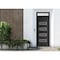 Vdomdoors Front Exterior Prehung Metal-Plastic Door, Manux 8113 Matte Black, Top Sidelite Transom, Office Com MANUX8113EXD-BLK-W36xH80+14-LH - alternate 1