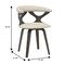 Leisuremod Modern Wooden Dining Chair, Dark Walnut Frame in Taupe, Klyne Collection KCDW-22TP - alternate 6