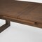 Homeroots 106" Dark Brown Solid Wood Self-Storing Leaf Sled Base Extendable Dining Table 604023 - alternate 7