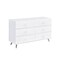 Homeroots 47" White Finish Manufactured Wood Six Drawer Double Dresser 490490 - alternate 1