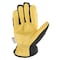 Wells Lamont Wells Lamont Men's Saddletan Grain Winter Work Gloves Black/Yellow XL 1 pair 3233XL - alternate 2