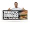 Signmission The Best Burgers In Town, 18 Inch x 48 Inch, Vinyl Banner B-30887 - alternate 4