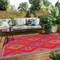 Homeroots 4' X 6' Red Geometric Indoor Outdoor Area Rug 555628 - alternate 3
