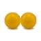 Homeroots Set of Two Yellow Aluminum Decorative Orbs, 2PK 480018 - alternate 1
