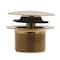 Westbrass Mushroom Tip Toe 1-1/2" NPSM Coarse Thread Bath Drain in Polished Brass D398R-01 - alternate 3