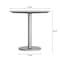 Flash Furniture 31.25" RND Outdoor Tabletop, Gray Faux Concrete, Seamless Surface Technology, 18" Round Silver Base ST-RD31-CMGY-TR18S-GG - alternate 8