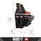 Klein Tools Pouch, Tool Pouch, Modbox, 9-Pocket, Black/Gray/Orange, Polyester, 9 Pockets 55835MB - alternate 11