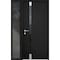 Vdomdoors Steel Door Cynex 6777 Black Sidelight Exterior Window Stainless Inserts Single Modern Painted-W36+1 CYNEX6777EXD-BLK-W36+12 x H80-Right-hand Inswing - alternate 1