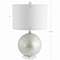 Jonathan Y Zuri 23.5" Coastal Contemporary Capiz Seashell Sphere LED Table Lamp, Pearl/White JYL1055A - alternate 4