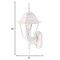 Homeroots Distressed White Swing Arm Outdoor Wall Light 398544 - alternate 2