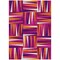 Homeroots 5' X 8' Red Purple And Copper Geometric Washable Indoor Outdoor Area Rug 598257 - alternate 5
