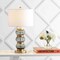 Jonathan Y Linna 27.5" Glass/Metal Table Lamp, Smoked Gray/Brass Gold JYL4039A - alternate 3
