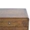 Homeroots 20" Brown Solid Wood Two Drawer Nightstand 651856 - alternate 5