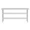 Flash Furniture 72 x 30 Stainless Steel Work Table-2 Undershelves NH-WT-GU-3072-GG - alternate 6