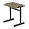 Correll HPL Student Desk, 20 in D X 27 in W X Particleboard, Colonial Hickory W/ Colonial Hickory Band CSA2027-53-09-53 - alternate 1
