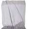 Homeroots 50" X 60" Gray Woven Cotton Herringbone Throw Blanket with Fringe 548946 - alternate 5