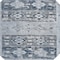 Homeroots 8' Blue And Denim Blue Round Aztec Washable Indoor Outdoor Area Rug 616594 - alternate 6