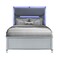 Homeroots Silver and Gray Wood And Upholstery Lighted Queen Bed Frame 634340 - alternate 5