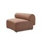 Homeroots Orange Boucle Modular Curved Three Piece Sectional With Toss Pillows 643975 - alternate 7