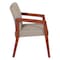 Office Star Products Cherry Finish Visitor's Chair with Couture Thimble Memory Foam Seat WD587-K054 - alternate 4