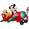 Gemmy Airblown Animated Christmas Inflatable Mickey Mouse and Pluto in Airplane 54 in. Inflatable 36893 - alternate 1